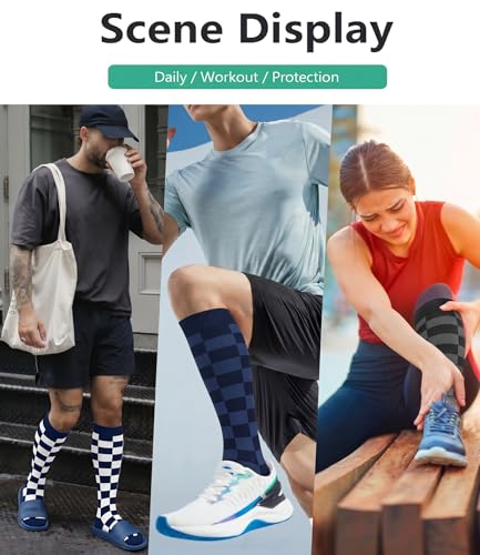 Image of FuelMeFoot 3 Pack Copper Compression Socks - Compression Socks Women & Men Circulation - Best for Medical,Running,Athletic