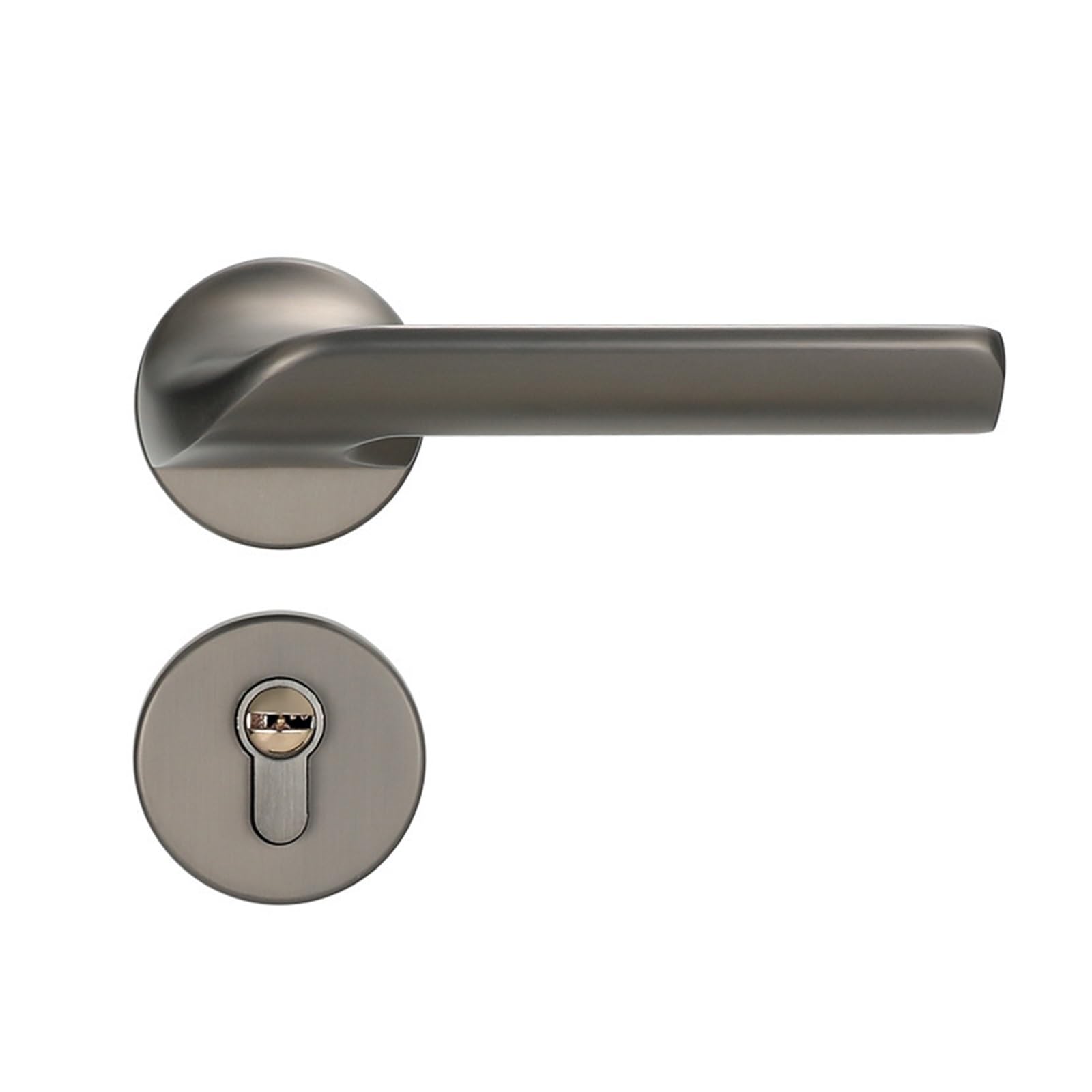 NYRXRYTCA Modern Simple Split Brushed Indoor Door Lock Silent Lock Room Door Lock Bathroom Handle Door Lock