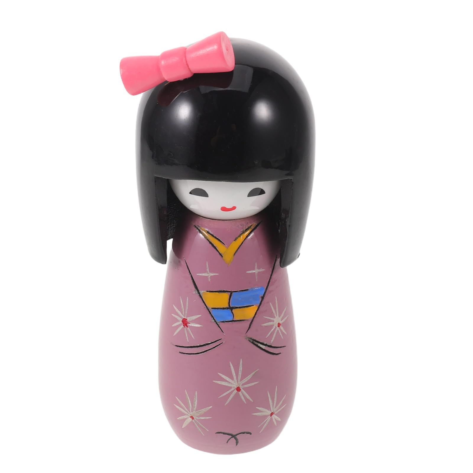 Poupée japonaise en bois pour étagère : sublimez votre bureau avec une figurine traditionnelle