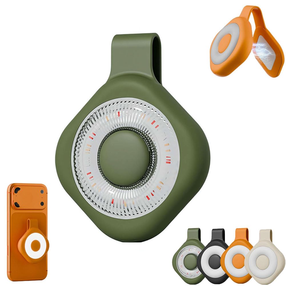 Magnetic Badge Light,Rechargeable Portable Selfie Light for Phone,with 6 Gears Color Modes,Magnet Clip Hands-Free Work Lights for Reading, Running, Emergency, Repair, Camping,36g