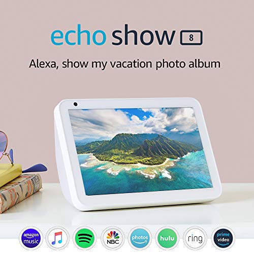 Echo Show 8 -- HD smart display with Alexa – stay connected with video calling - Sandstone