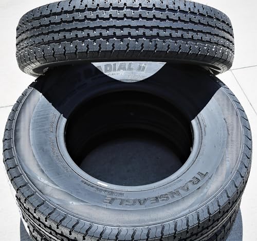 Set of 4 (FOUR) Transeagle ST Radial II Premium Trailer Radial Tires-ST235/80R16 235/80/16 235/80-16 126/122L Load Range F LRF 12-Ply BSW Black Side Wall