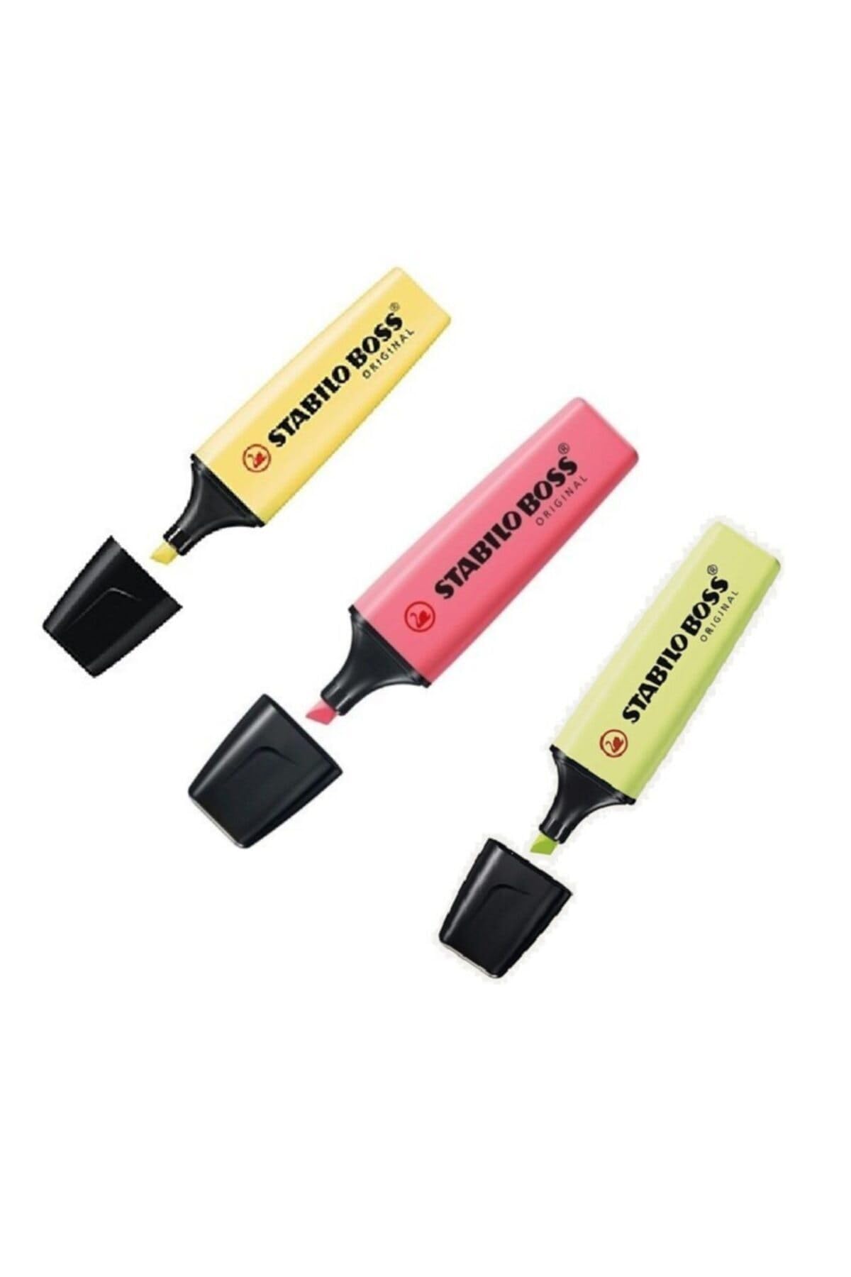 Stabilo Boss Original Pastel Highlighters 2-5 mm Bevelled Tip Pack of 5 Pastel Yellowaa