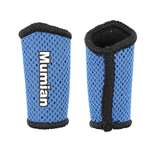 Sports Elastic Finger Sleeves Support Thumb Brace Protector Breathable Elastic Finger Tape For Basketball, Tennis,Baseball, Cycling, Volleyball, Badminton, Boating A71 Bu-M #TOP4