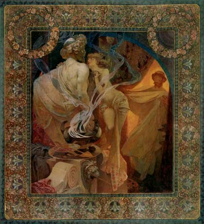 アルフォンス・ミュシャ、「クオ・ヴァディス」のための習作 Amazon.co.jp: Illusions Gallery Quo Vadis、Mucha(20X22