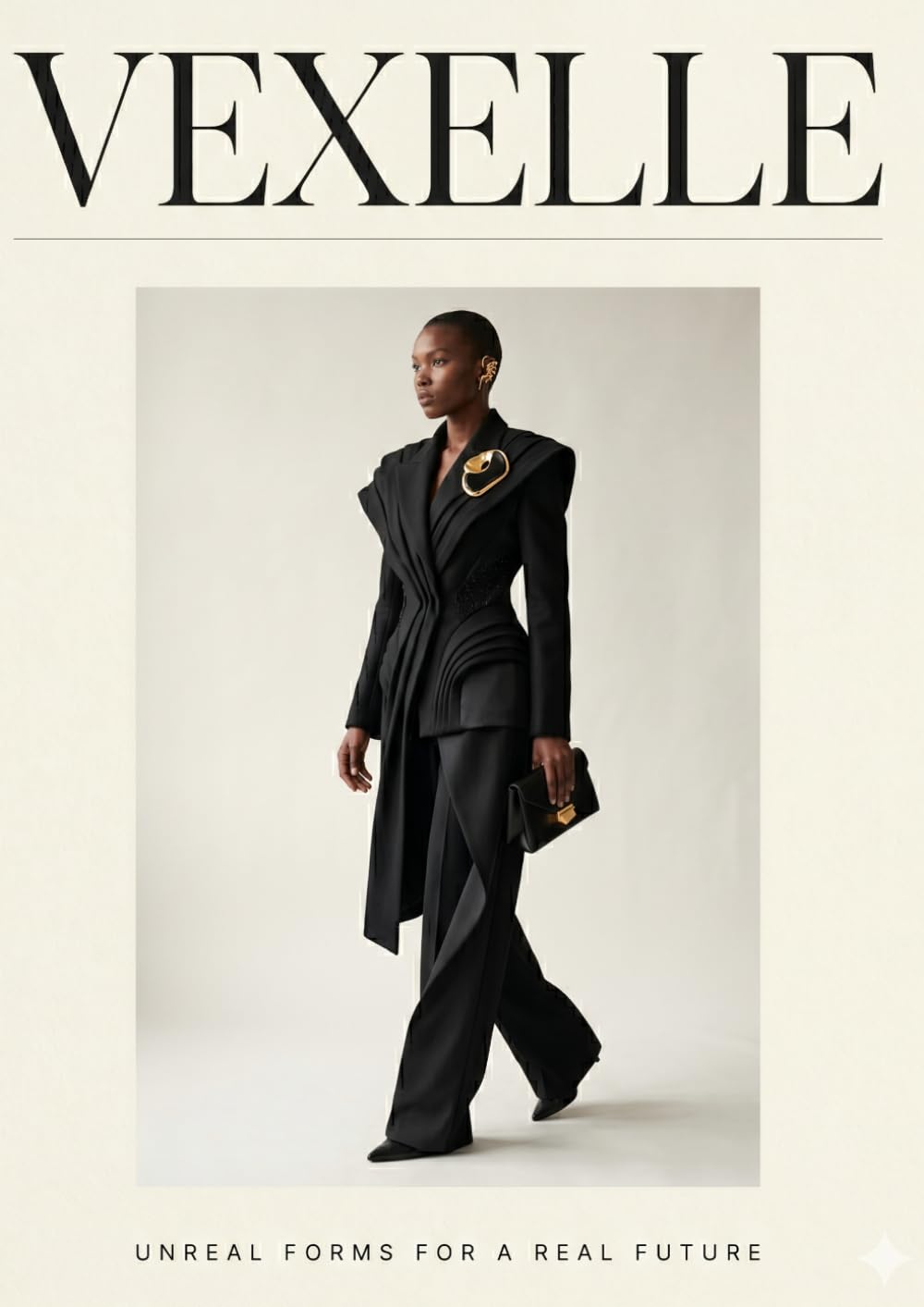 VEXELLE: Decorative Faux Fashion Magazine | Modern Black Women Aesthetic & Minimalist Coffee Table Book (Fake Magazines)