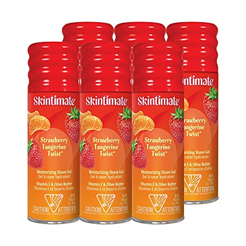 Skintimate Strawberry Tangerine Twist Women's Moisturizing Shave Gel, 7 Ounce (Pack of 6)