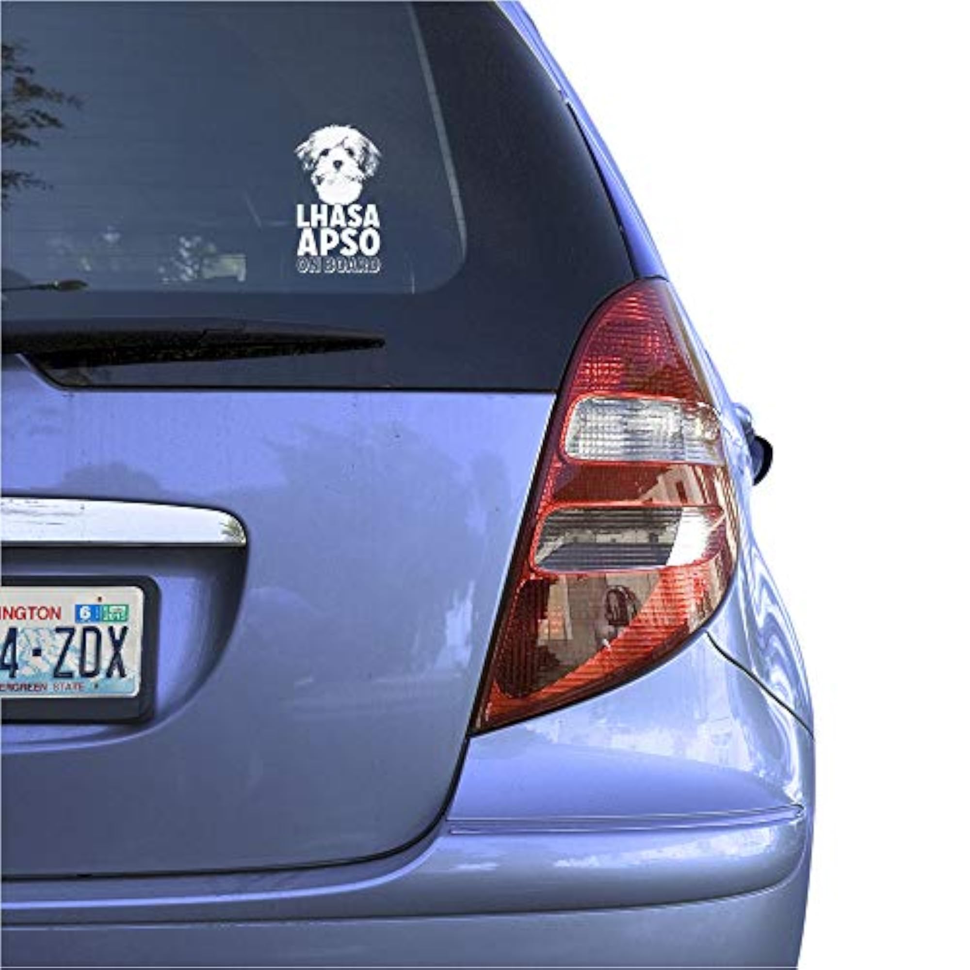 Lhasa Apso Clear Decal Sticker for Window