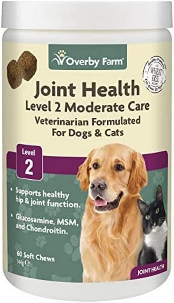 Overby FarmJoint Health Level 2 Soft Chew for Dogs and Cats, 60-Piece, 144 g