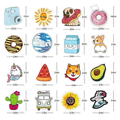IOKUKI Big Stickers for Water Bottles, 100 PCS Cute Vsco Vinyl Aesthetic Waterproof Sticker Pack Decals for Laptop Hydroflask Skateboard Computer Teens Kids Girls