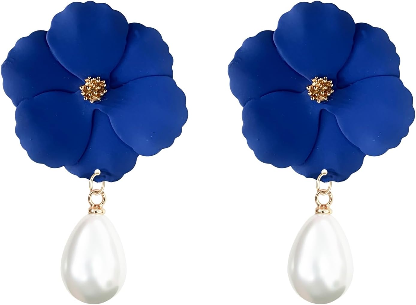 YUNXI Flower Stud Earrings Small Blossom Studs for Women Cute Floral Jewelry Valentine Day for Her