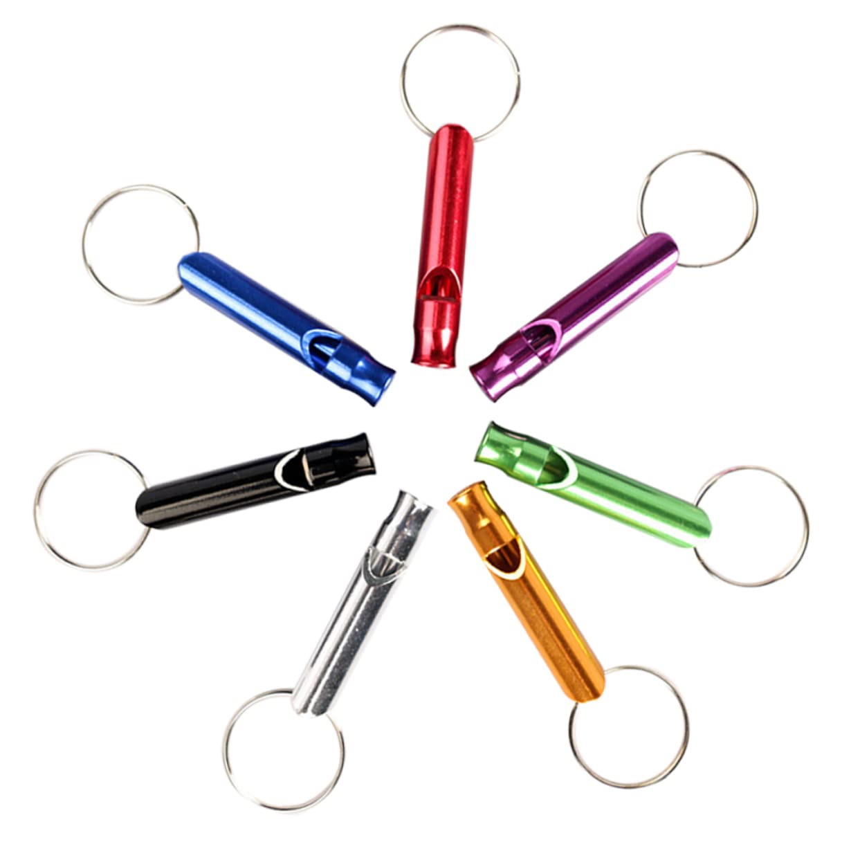 Toddmomy Parrot Bird Whistles Metal Training Whistles Clicker Lightweight Compact for Pet Training Needs Random