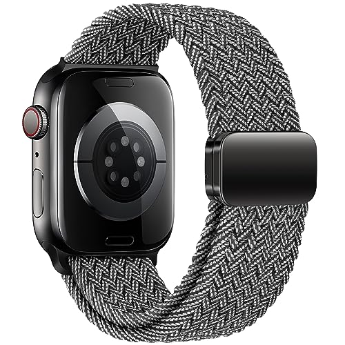 Image of Qimela Sport Loop Compatible with Apple Watch Band 38mm 40mm 41mm 42mm 44mm 45mm 46mm 49mm for Women Men,Magnetic Strap Stretchy Braided Wristband for iWatch Series 11 10 9 8 7 6 5 4 SE Ultra 3 2 1
