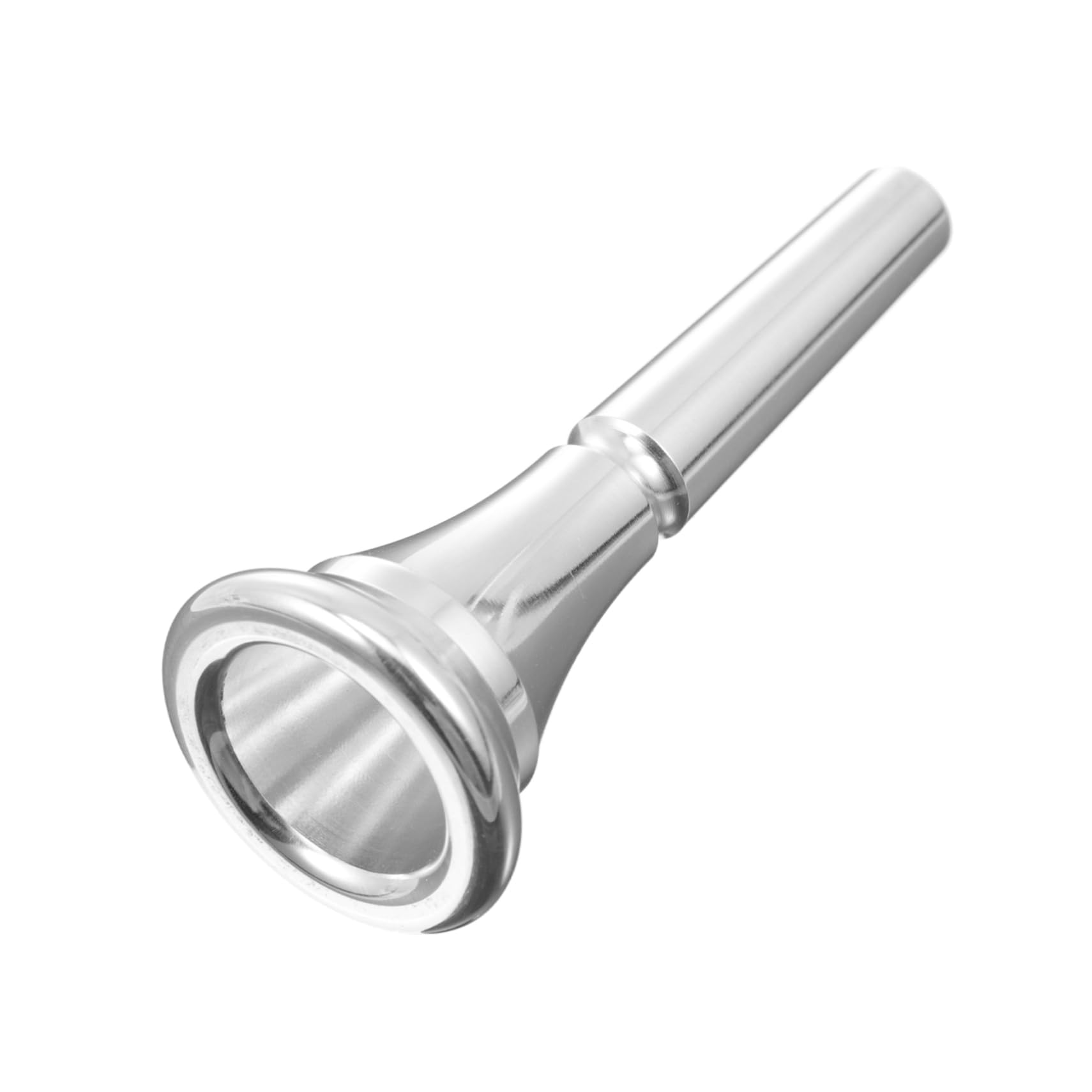 Totority Quality Silver Plated French Horn Mouthpiece Suitable for Baritone and Trumpet