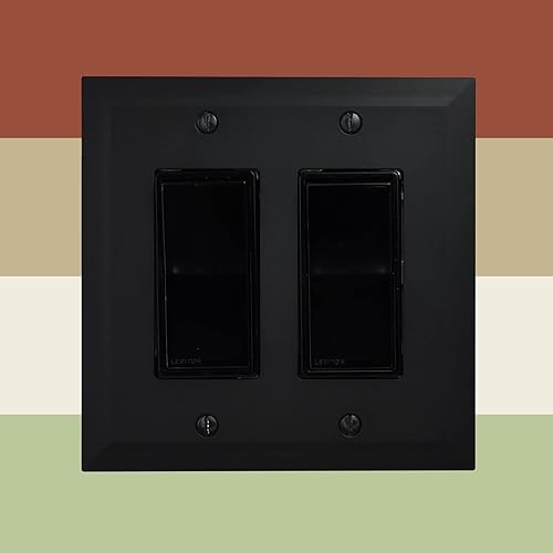 Miniatura 103 de Questech Cubiertas de tomacorrientes, placas de pared dúplex individuales, placas de interruptor de 1 banda, tamaño estándar, cubiertas de toma