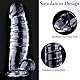 BDSMLOVE XXL Dildo Transparent,realistische Dildos,Dildo mit Saugnapf,Anal Dildo,Riesendildo,Dildo groß,riesen Dildo,Analdilos Herren,Didloschwanz für Frauen,big Dildo,Sex Spielzeug für die Frau (XXL)