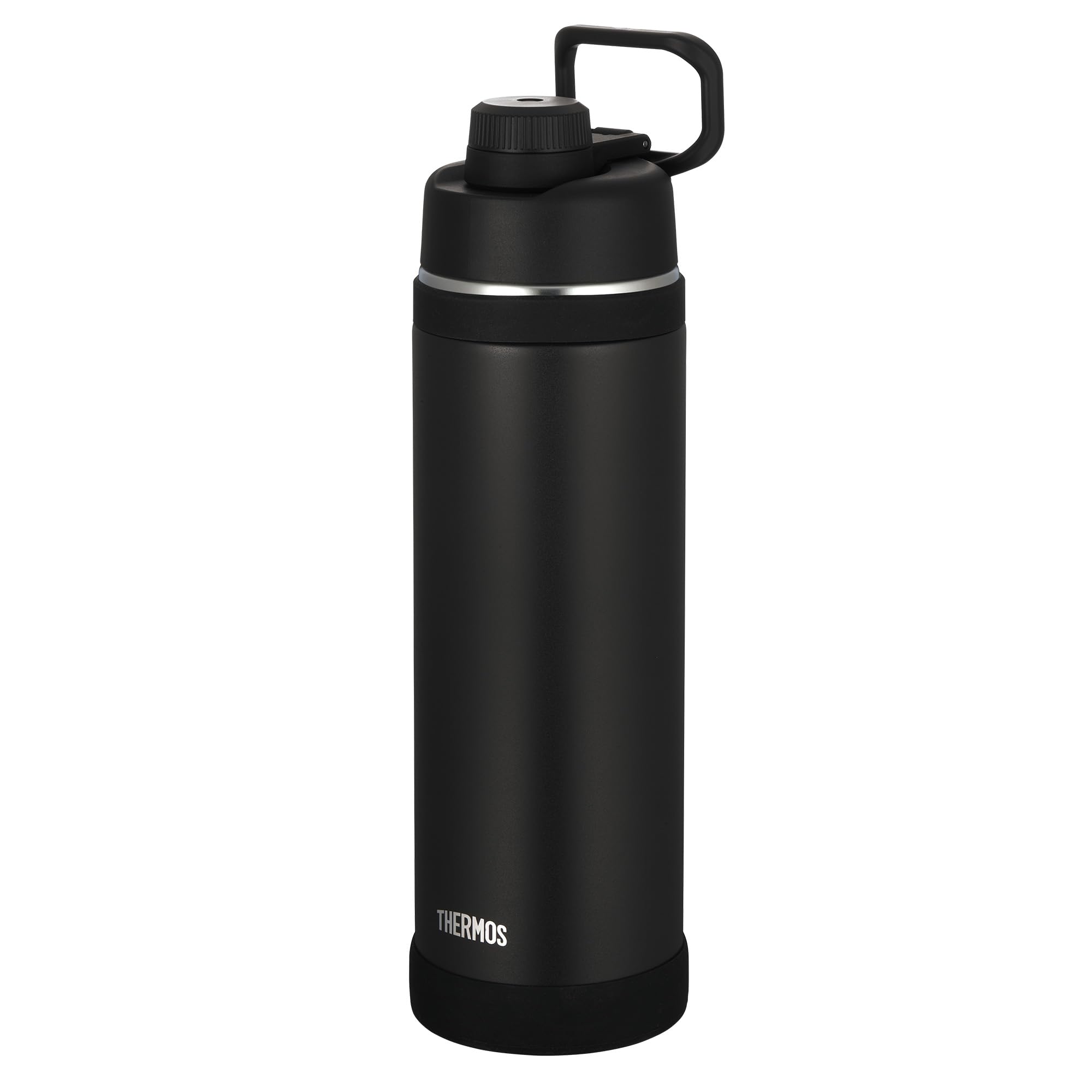 THERMOS ULTRALIGHT MAX Isolierflasche 1,50 l, 24 h kalt, black mat | 12 h heiß, ultraleicht, absolut dicht, Edelstahl-Trinkflasche mit Tragegriff, für Sport, Outdoor & Reisen, schwarz