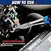 RIZOM 5-Piece 11 Inch Long Needle Nose Pliers Set, Extra Long Reach Pliers Set, 45°&90° Bent Needle Nose Pliers, Circle Nose and Diagonal Pliers for Narrow Spaces and Limited Areas