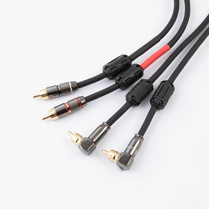 16ft Fever Grade Dual Lotus RCA Audio Cable, HiFi Pure Copper Audio Amplifier, Household car Dual Lotus Head Signal Cable
