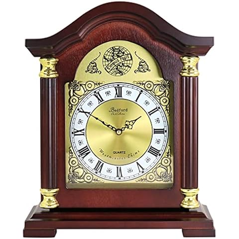 Bedford Clock Collection Redwood Mantel Clock Cover