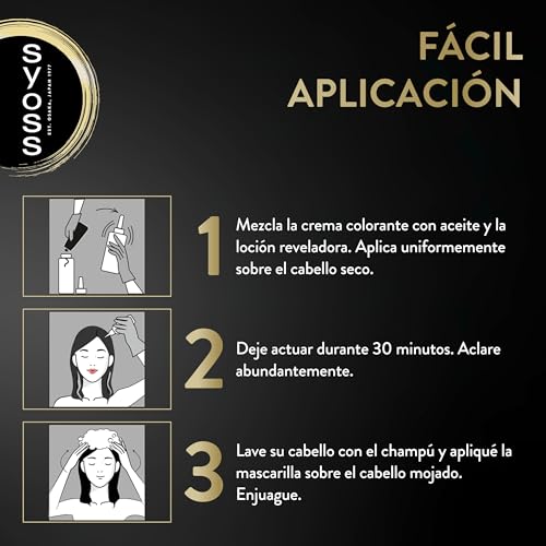 Miniatura 4 de Syoss Oleo Intense Tono 5.86 Castaño Caramelo, Tinte para Pelo Mujer, Coloración Permanente sin Amoníaco, Cobertura Profesional de Canas con Resultados de Peluquería