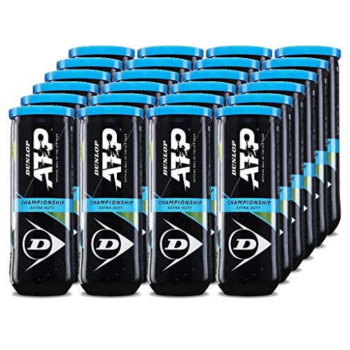 Dunlop ATP Championship (Extra Duty) Tennis Balls Case of 24 Cans / 72 Balls