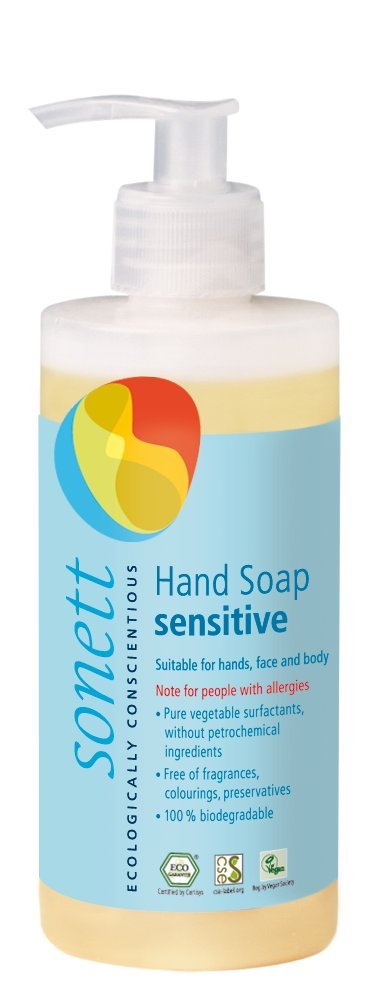 Sonett Organic Hand Soap for Sensitive skin (Sensitive, 6 Count)