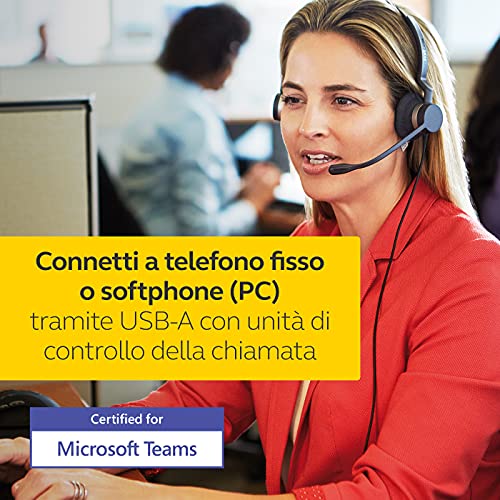 Jabra Biz 2300 USB-A MS Cuffie Mono On-Ear, Cuffie...