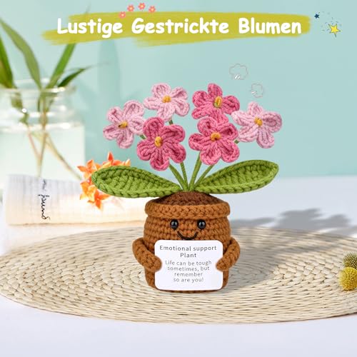 Mwmoeen Pocket Hug Fleur positive, drôle de laine à tricoter positive, tournesol, cadeau motivant, cadeau pour petite amie, collègues et famille (P5) – vue 7