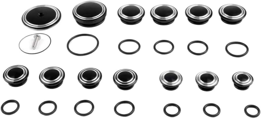 13x CNC Aluminum Side Frame Cover Caps Plugs Black Compatible With R NineT 2014 2015 2016