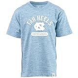 Wes and Willy NCAA Kids S/S Cloudy Yarn Tee,North Carolina Tar Heels,M,NC Blue
