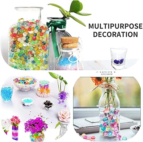 chimoo Wasserperlen 50000 Stücke Wasserperlen für Pflanzen Ungiftig Wiederverwendbare Water Beads Für Pflanzen Kügelchen, Vase Füllstoff und Deko