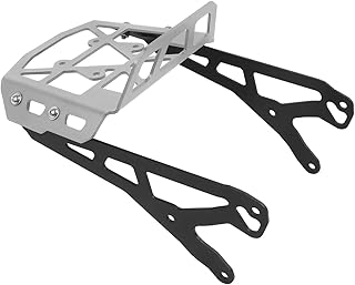 リアキャ リア荷物ラック モンキー125用 DAX 125 2018-2024用 バイク用ヘッドライトアッパーガード フロントラゲッジラックホルダーブラケット バイク用ラゲッジラック(Silver)
