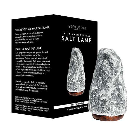 Evolution Salt Company Small Grey Salt Lamp, 96 Oz #TOP1