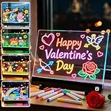 Rechargeable, confort amélioré : plaisir créatif partout. Le tableau d'affichage LED rechargeable est exempt de câbles et est parfait pour exposer des œuvres d'art et des croquis de formes d'expression artistiques. Parfait comme planche à dessin, pour prendre des notes ou comme lampe de nuit décorative.