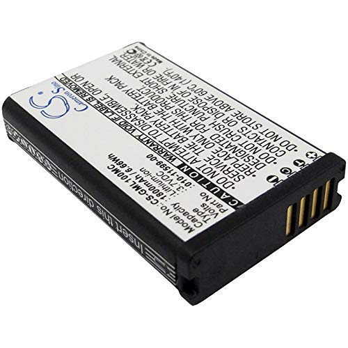 FYIOGXG Cameron Sino Battery for Garmin E1GR, E1GRVIRBELITE, E2GR, E2GRVIRBELITE, VIRB, VIRB Elite, Virb Elite Action HD Camera 1. PN:Garmin 010-01088-00, 010-11599-00, 010-11654-03 1800mAh / 6.66Wh