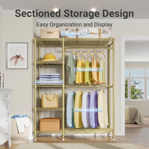 Image of VIPEK V7 Garment Rack with Shelves Portable Closet for Hanging Clothes