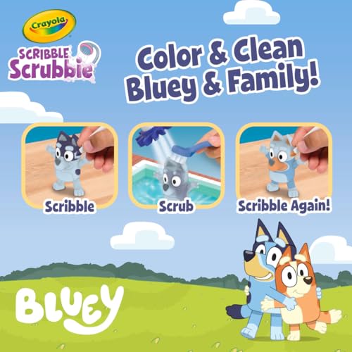 Crayola Scribble Scrubbies Bluey Poolside Playset (4ct), Washable Bluey Toy Set for Kids and Toddlers, Gifts for Girls & Boys, Ages 3+ - image 4
