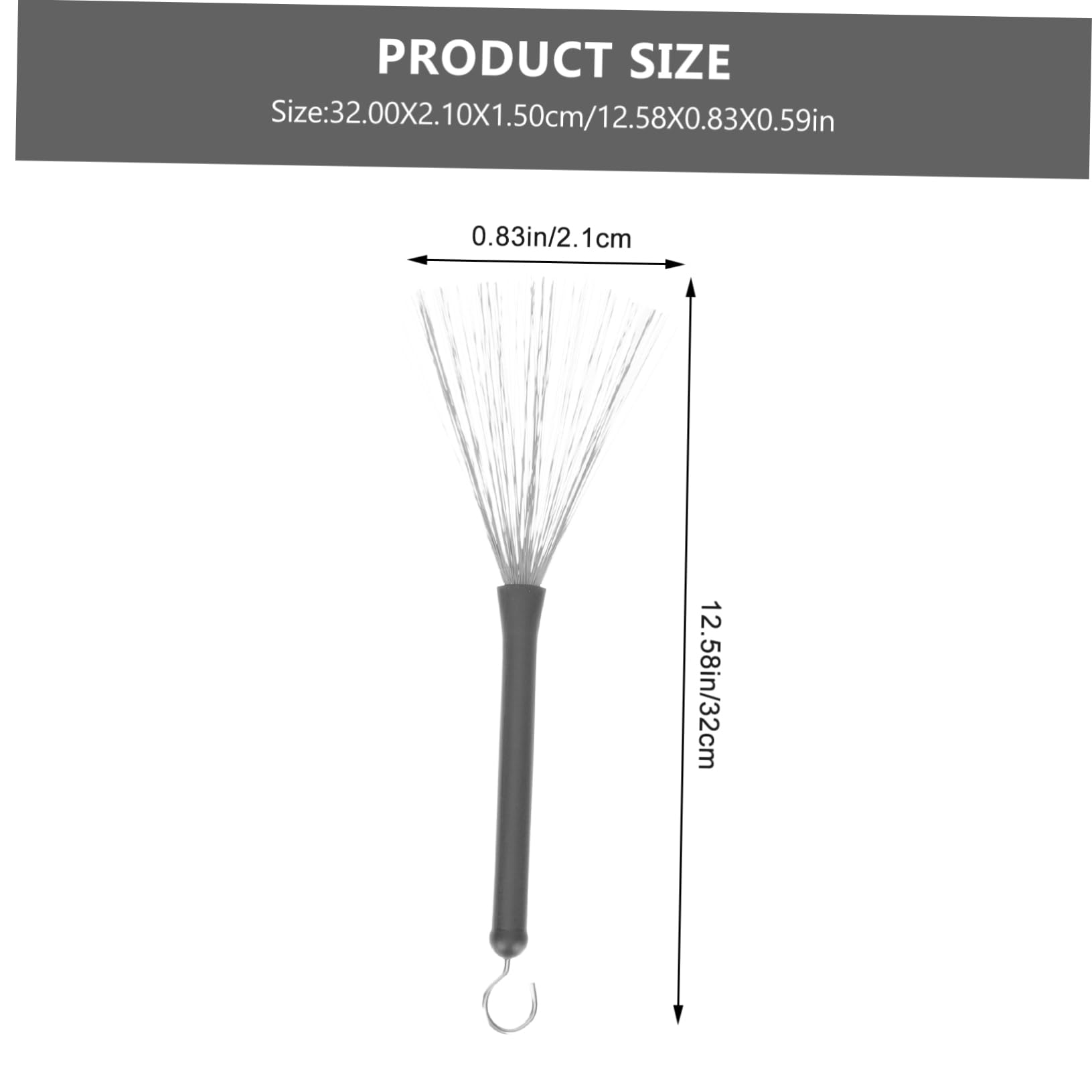 GLSTOY Stainless Steel Wire Brush Jazz Drum Brush Drumstick Bag for Drum Set for Youth Bands