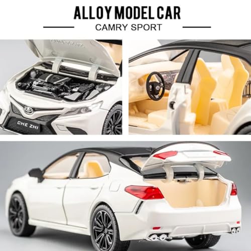 Image of 1:24 Toyota Camry Die-Cast Model Toy Car - Premium Alloy Metal Sedan with Pull-Back Action, Openable Doors & Realistic Interior