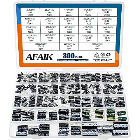Kit de Condensateurs Électrolytiques AFAIK 300pcs Cover