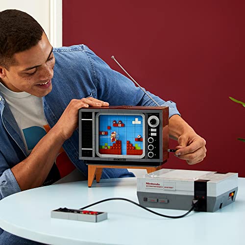 Super Mario Nintendo Entertainment System, Set Fai da Te Videogiochi, Costruzioni per Adulti, Consolle Vintage Anni '80, Idee Regalo 71374 - Lego - Immagine 6