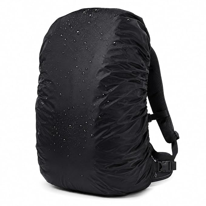 Waterproof Backpack Rain Cover with Adjustable Elastic Strap | Heavy-Duty Rainproof, Dustproof & Wind-Resistant Backpack Cover | Foldable Protective Cover for Hiking & School Bags-image-30