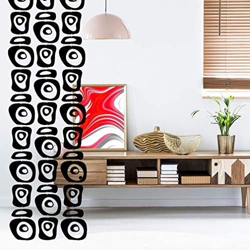 Stylish Mid-Century Modern Black Room Divider DIY Kit - Customizable 5-Panel Home Décor Screen - Image 2