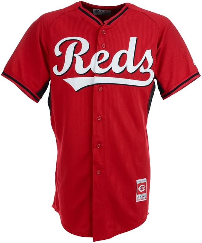 Majestic Cincinnati Reds Red BP Cool Base Authentic