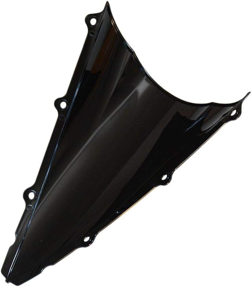Windscreen Black Motorcycle Double Bubble Windshield Fit for Yamaha YZF1000 R1 02 03 YZF-1000 R1 2002 2003 ABS Plastic Windshield Fairings Windscreen Black