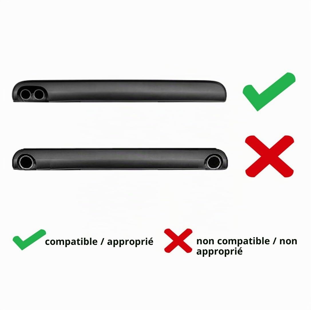 L&P A294 Embout Echappement inox Lot de 2 Embouts d'échappement compatible avec A4 B8 A5 5T 1,8TFSI 2,0TDI - Polis miroir chromés - Plug and Play compatible avec