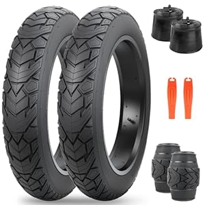 ZUKKA Fat Bike Tire 20 x 4,0 Zoll Mountain Bike Tire Fat Tire 20 Zoll ETRTO 98-406 mit 20 Zoll Fat Bike Schlauch 20 x 4,0 AV35 mm Heavy Duty Deep Grooves Foldable Replacement All Terrain,Schwarz