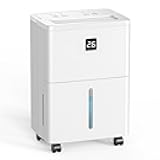 DEVERSE Max 25 Pints Dehumidifier for Home/Bedroom/Basement, 1500 Sq.Ft Coverage, with Drain Hose, Smart Humidity Control & Large Tank