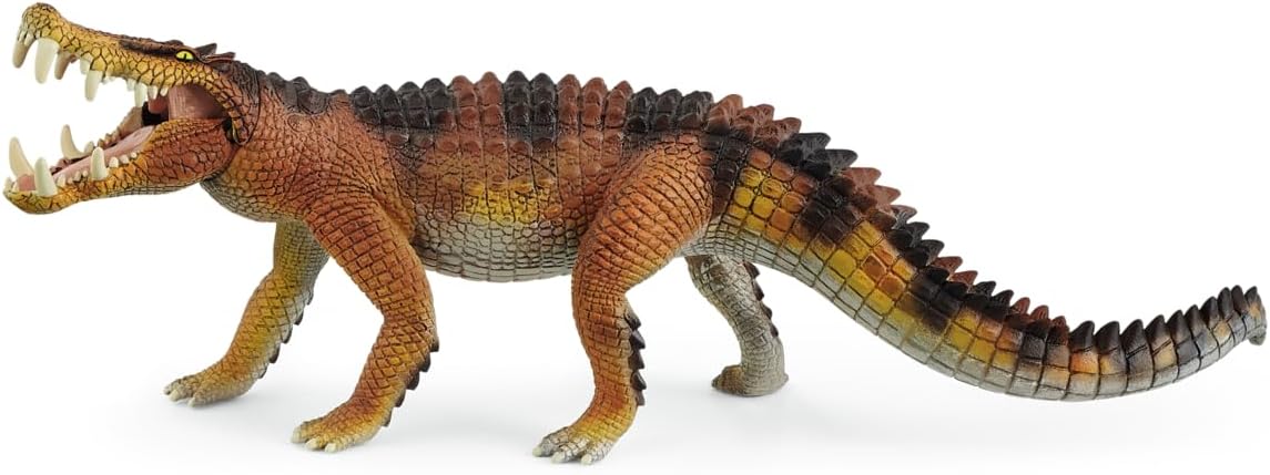 Schleich Dinosaurs, Large Dinosaur Toys for Boys and Girls, Realistic Kaprosuchus Toy with Movable Jaw, Ages 4+